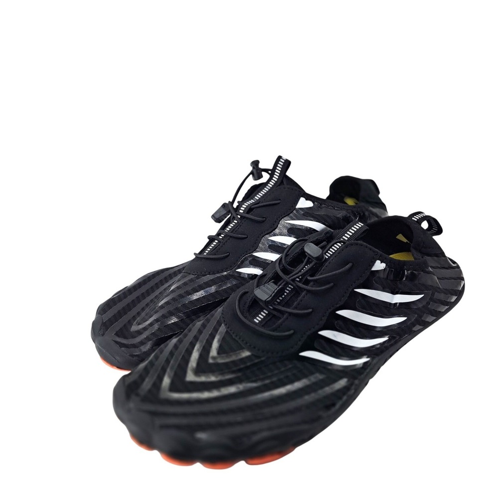 Water Shoes Mens Quick-Dry Aqua Socks Swim Beach Pool Black Size 9.5 Non-Slip